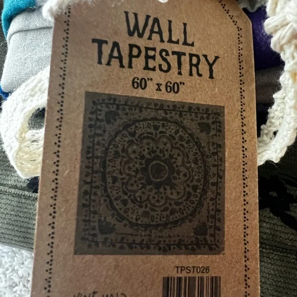 NATURAL LIFE Multicolor Tapestry with Fringe - Picture 5 of 5